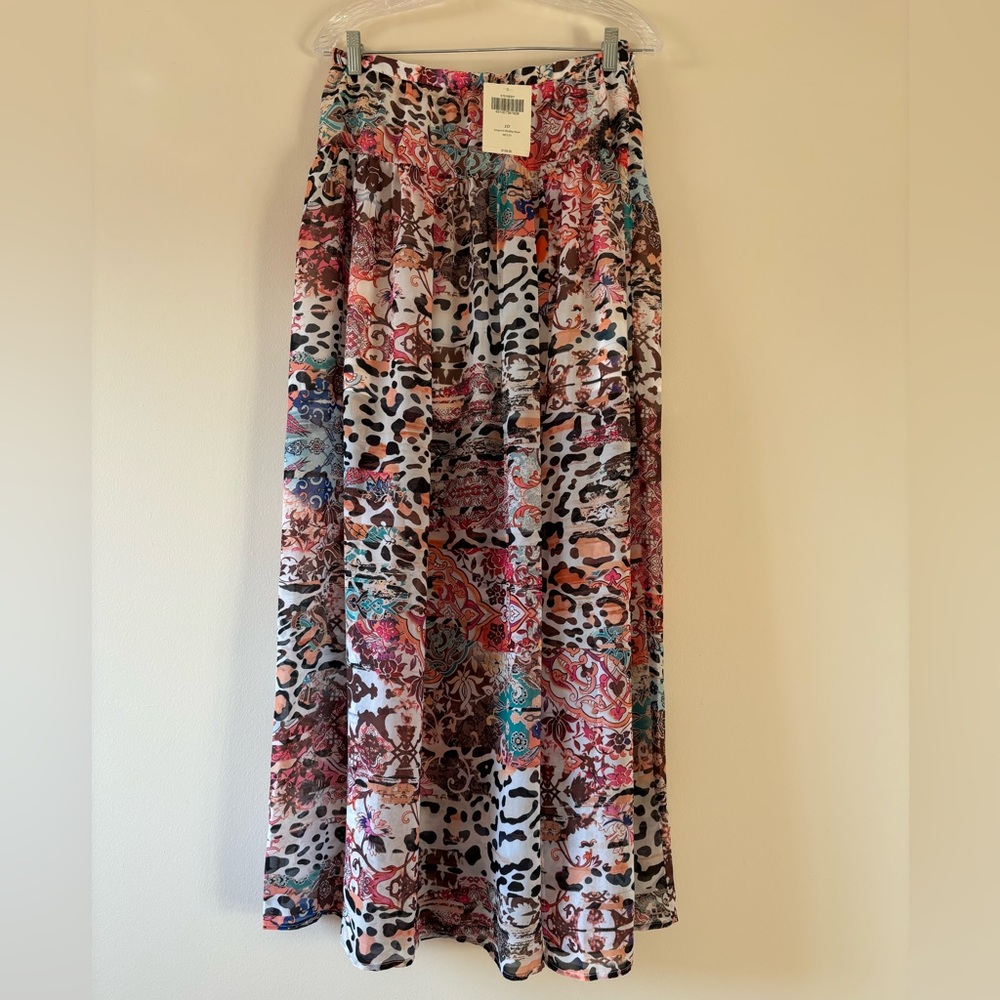 BOSTON PROPER Leopard Medley Maxi, NWT size 10